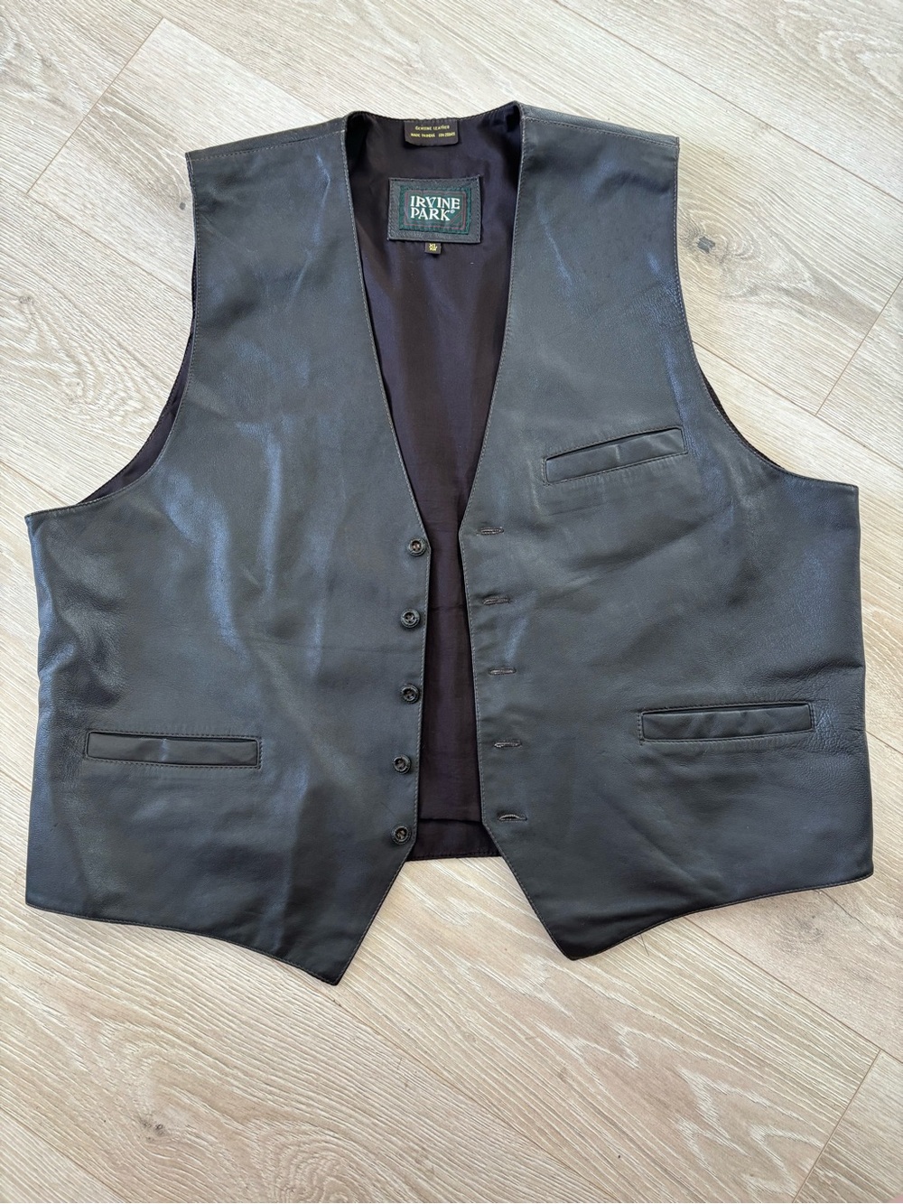 Men's Vintage Genuine Leather Vest